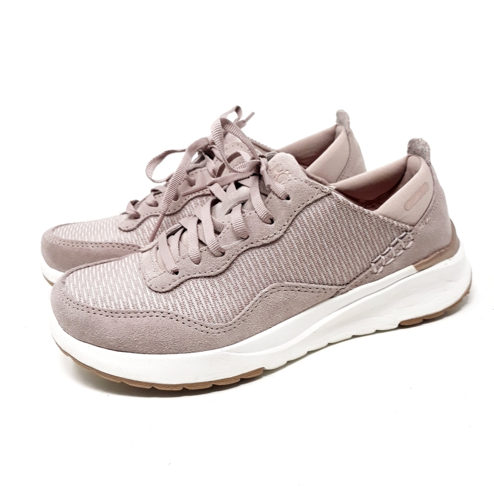 Ryka Tiaya Mesh & Suede Lace-Up Walking Sneakers in Quartz Womans Size 6